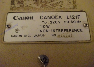 Canon Canola L121F_11